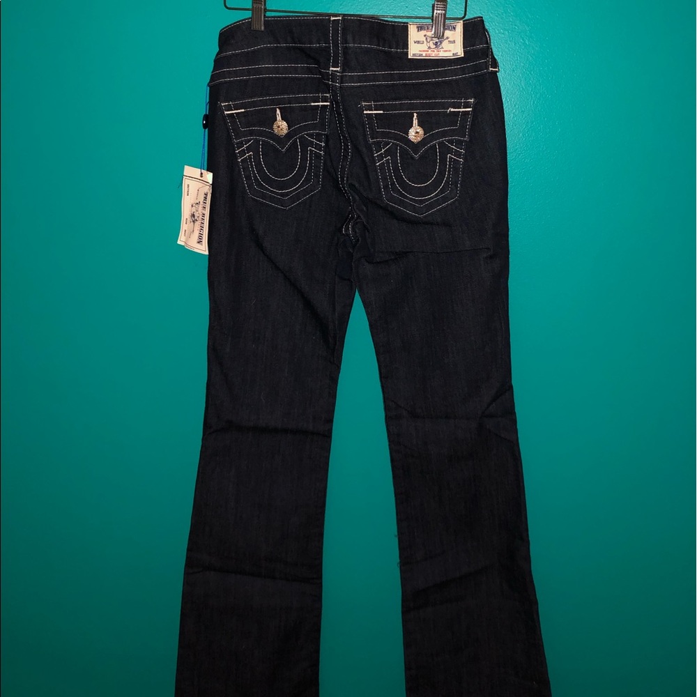 NWT True Religion boot cut swarovski crystal jeans